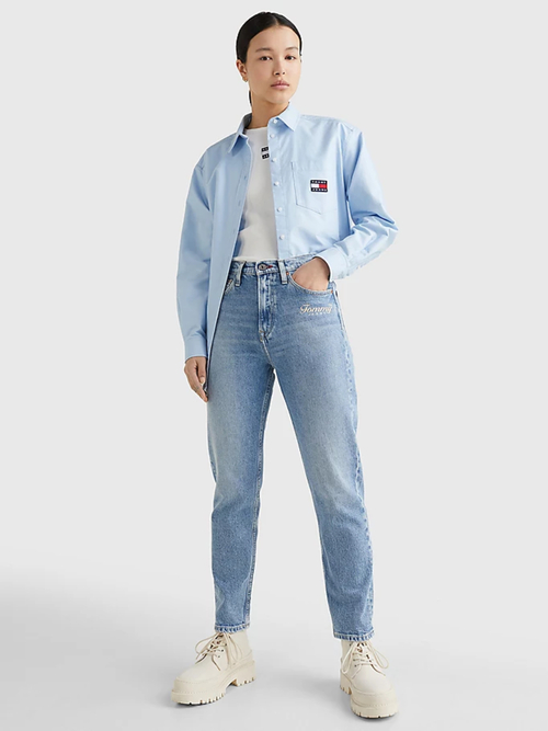 Tommy Jeans dámské světle modré džíny IZZIE 