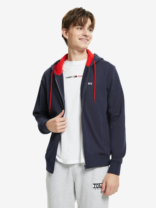 Tommy Jeans pánská tmavě modrá mikina