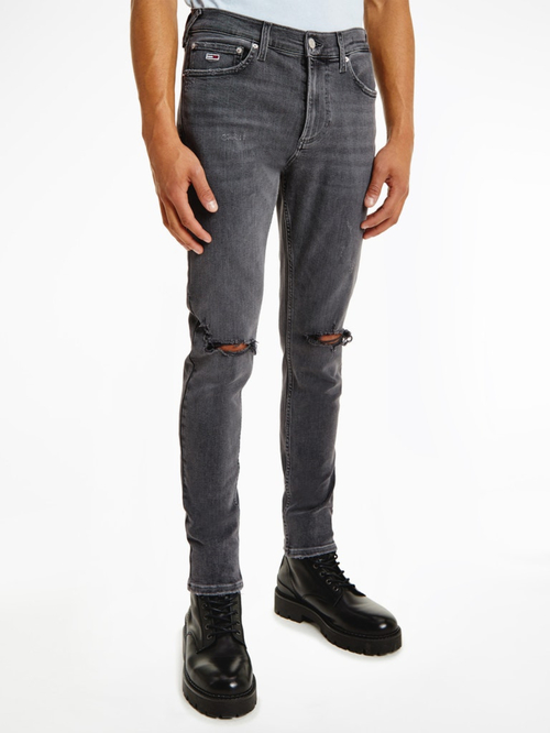 Tommy Jeans pánské šedé džíny SCANTON