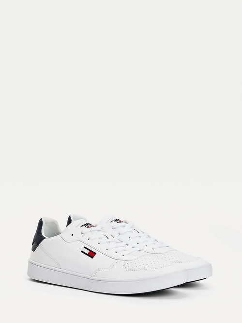 Tommy Jeans pánské bílé tenisky Essential Cupsole