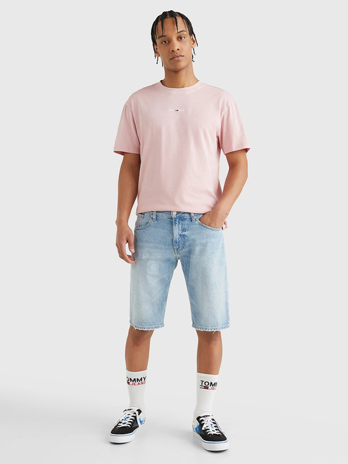 Tommy Jeans pánské světle modré džínové šortky RONNIE