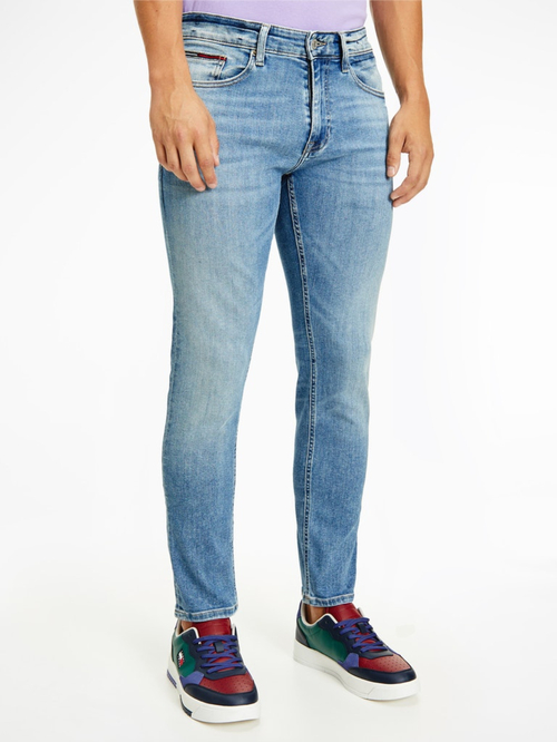 Tommy Jeans pánské světle modré džíny AUSTIN 