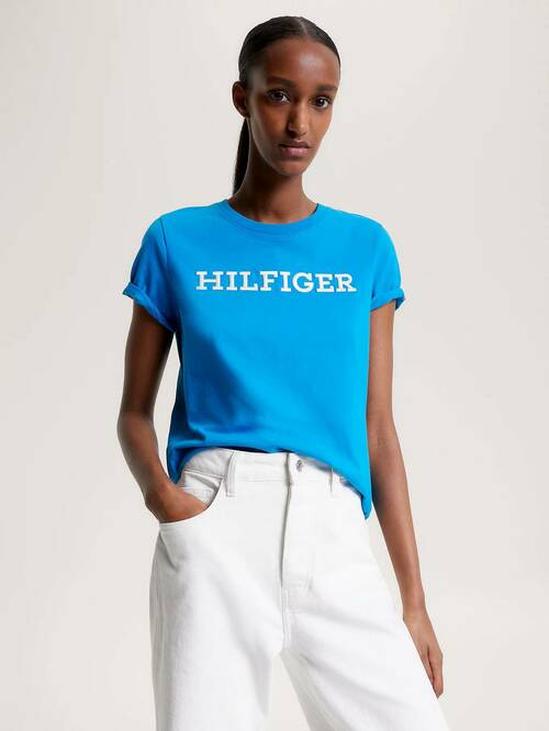 Tommy Hilfiger dámské modré tričko 