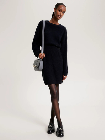 Tommy Hilfiger dámské černé úpletové šaty