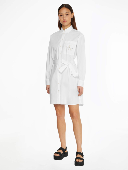 Calvin Klein dámské bílé košilové šaty