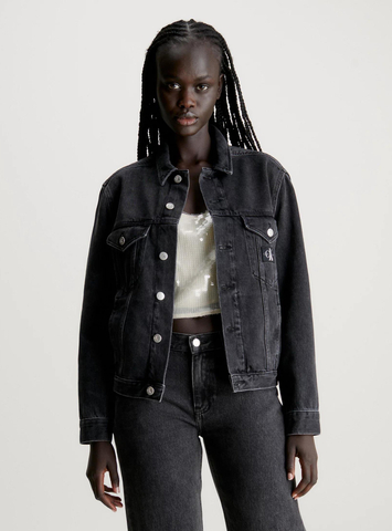 Calvin Klein dámská černá džínová bunda 