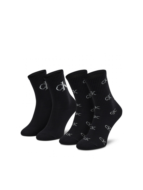 Calvin Klein dámské černé ponožky 2 pack