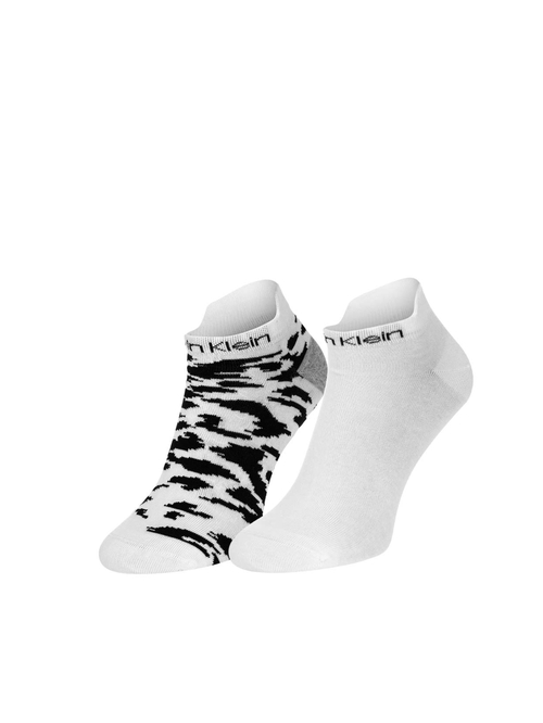 Calvin Klein dámské bílé ponožky 2 pack