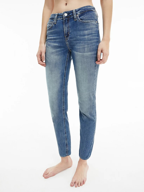 Calvin Klein dámské modré džíny Ankle