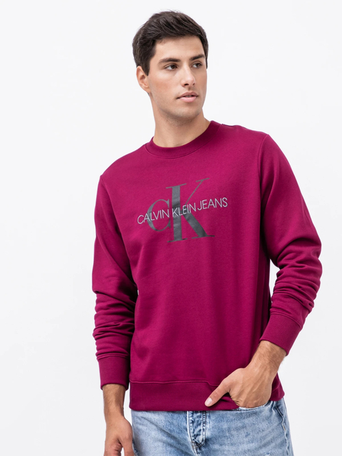 Calvin Klein pánská fialová mikina