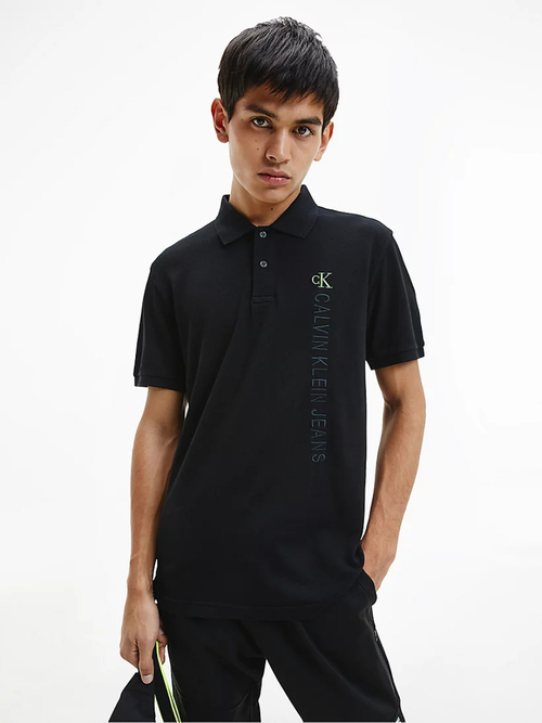 Calvin Klein pánské černé polo tričko