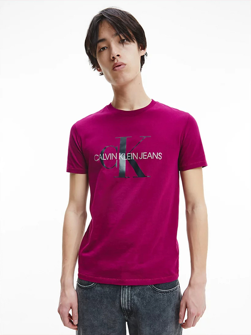 Calvin Klein pánské fialové tričko