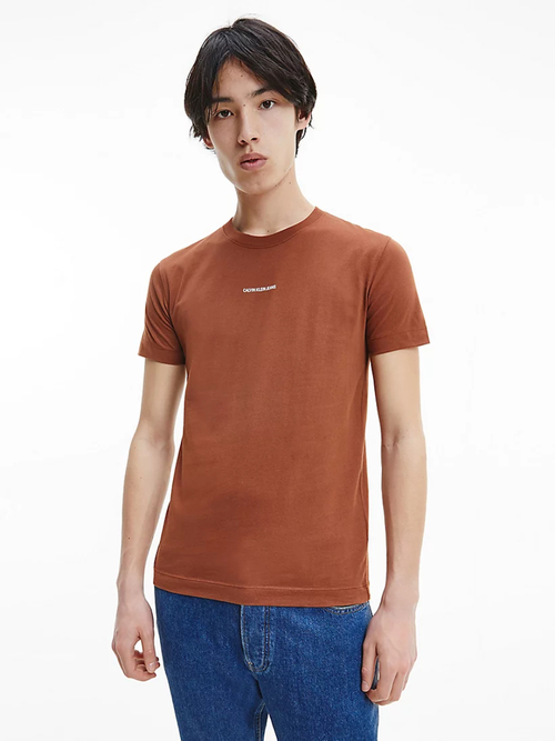  Pánské Calvin Klein hnědé tričko