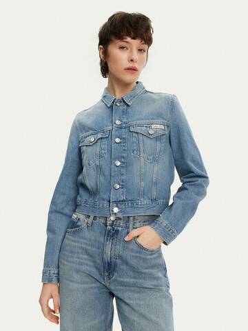 Calvin Klein dámská modrá džínová bunda
