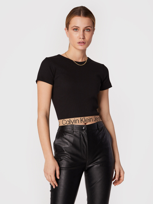 Calvin Klein dámské černé tričko Logo