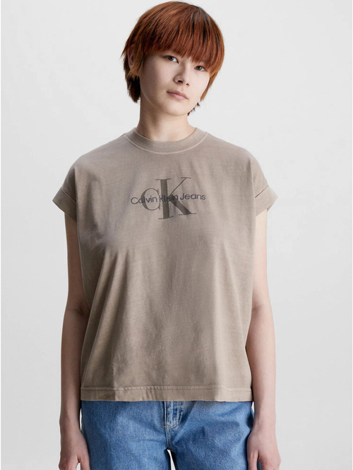 Calvin Klein dámské hnědé tričko