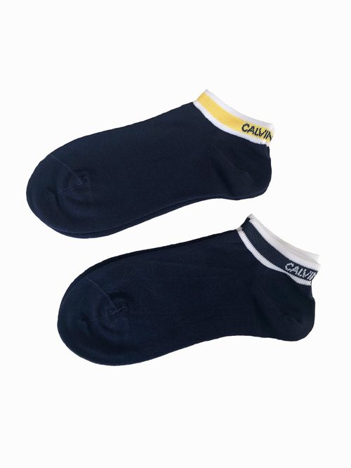 Calvin Klein dámské modré ponožky 2 pack