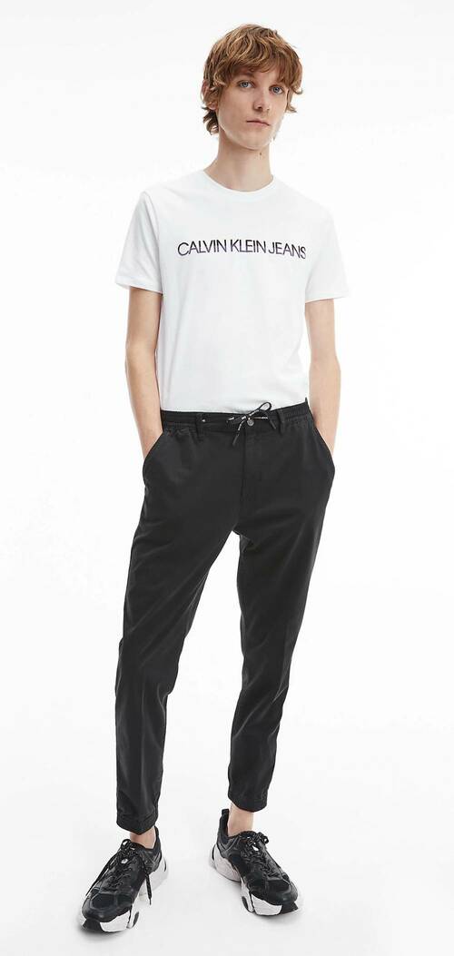 Calvin Klein pánské černé kalhoty Chino