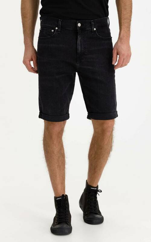 Calvin Klein pánské černé džínové šortky
