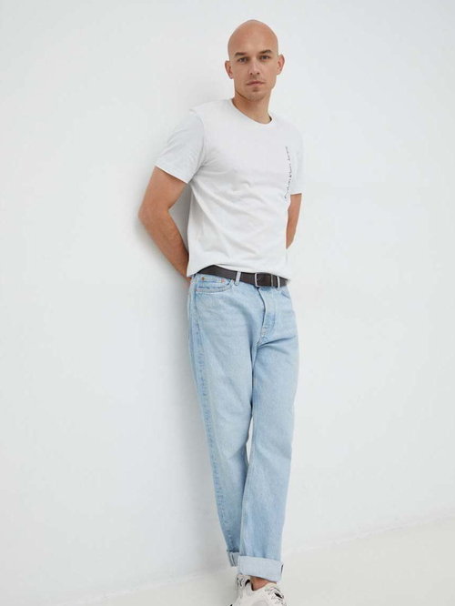 Calvin Klein pánské šedé tričko