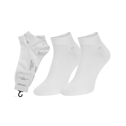 Calvin Klein pánské bílé ponožky 2 pack