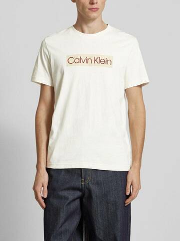 Calvin Klein pánské krémové tričko