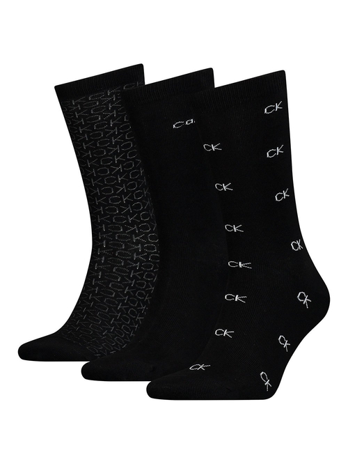 Calvin Klein pánské černé ponožky 3 pack