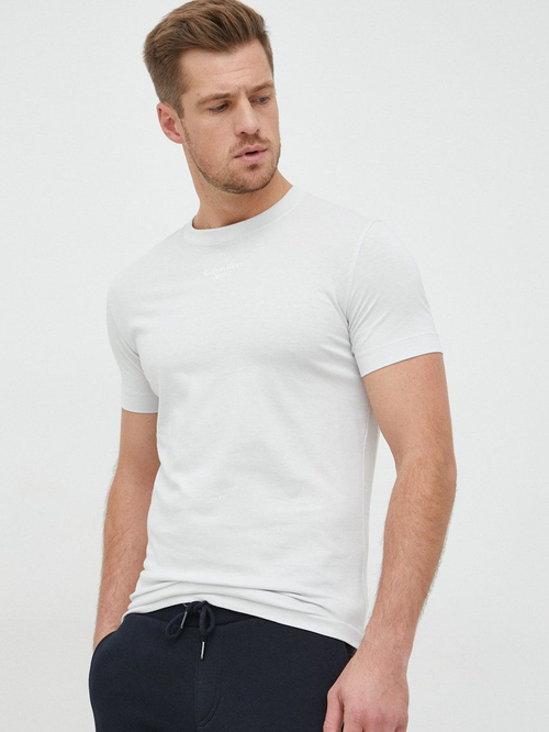 Calvin Klein pánské světle šedé tričko