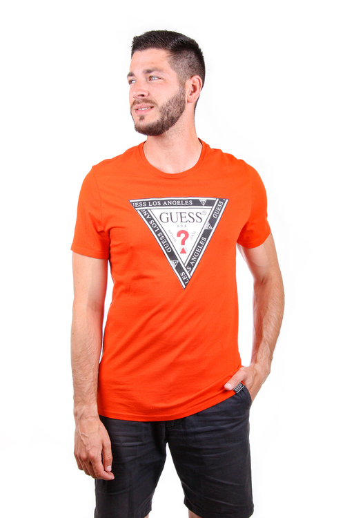 Guess pánské oranžové tričko