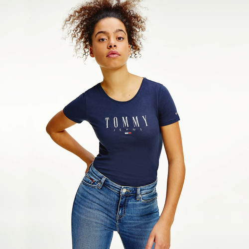 Tommy Jeans dámské modré triko