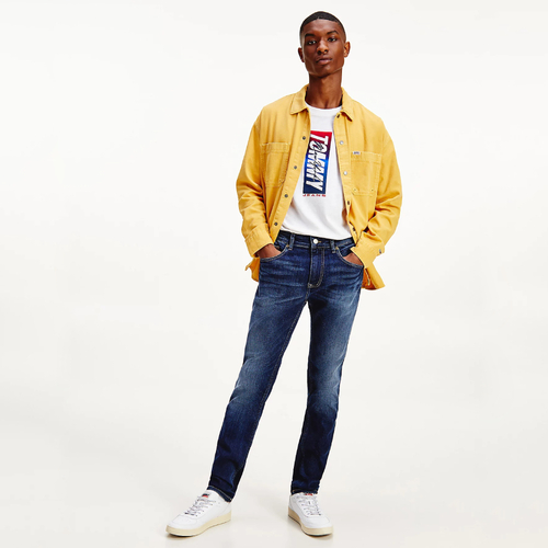 Tommy Jeans pánské modré džíny
