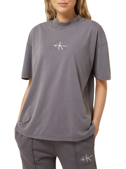Calvin Klein dámské šedé Boyfriend tričko