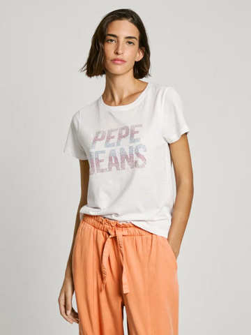 Pepe Jeans dámské bílé tričko