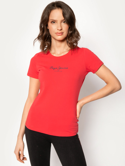 Pepe Jeans dámské červené tričko Virginia