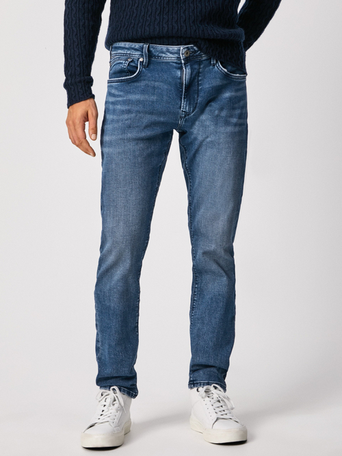 Pepe Jeans pánské modré džíny Stanley