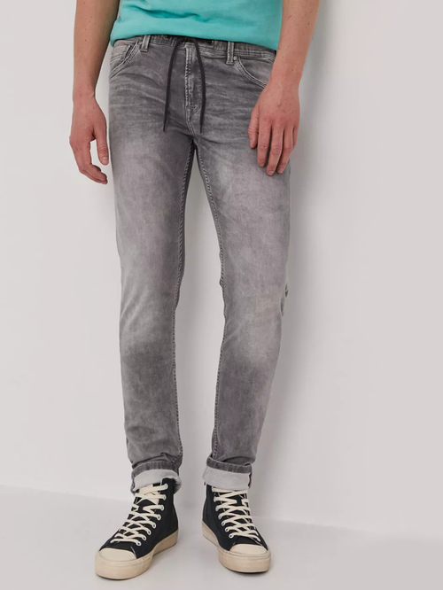 Pepe Jeans pánské šedé džíny Jagger