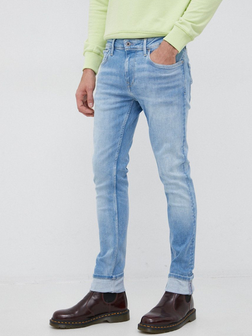 Pepe Jeans pánské modré džíny Finsbury