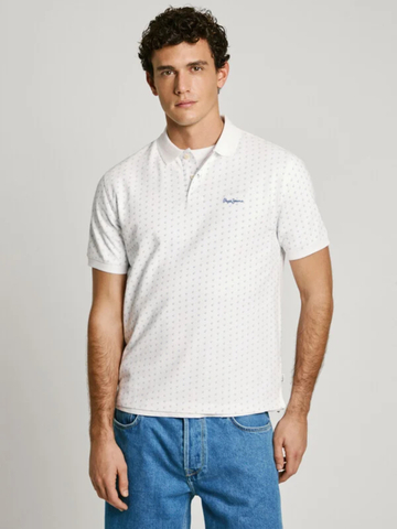 Pepe Jeans pánské bílé polo tričko