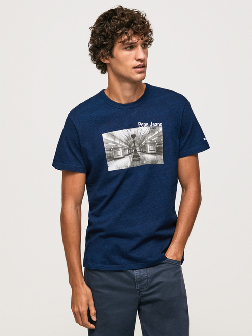 Pepe Jeans pánské tmavě modré tričko