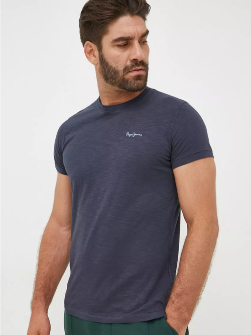 Pepe Jeans  pánské tmavě modré triko Thane Crew