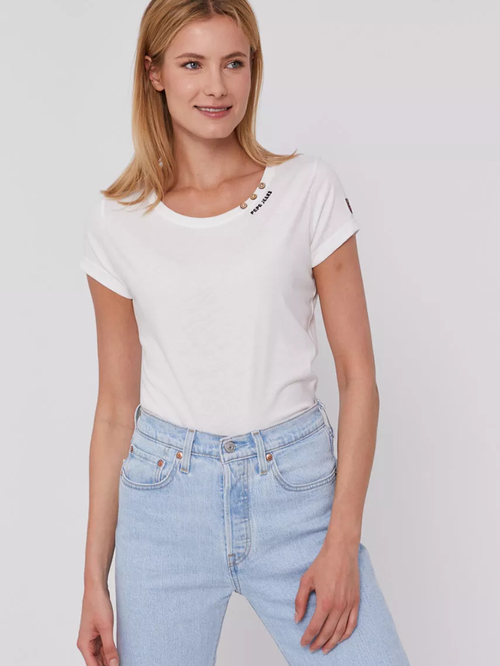 Pepe Jeans dámské bílé tričko RAGY