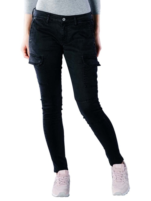 Pepe Jeans dámské černé kapsáčové kalhoty Survivor