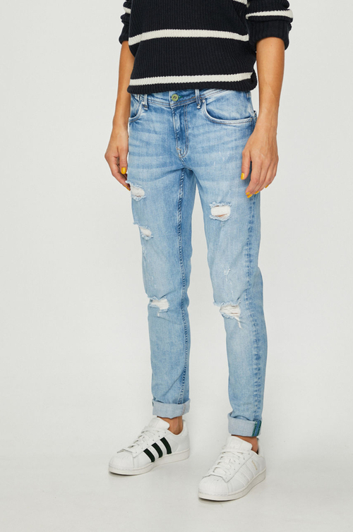Pepe Jeans dámské modré džíny Joey
