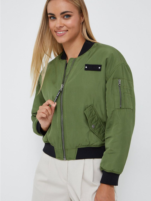 Pepe Jeans dámský zelený bomber Anette