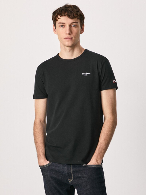 Pepe Jeans pánské černé tričko Basic