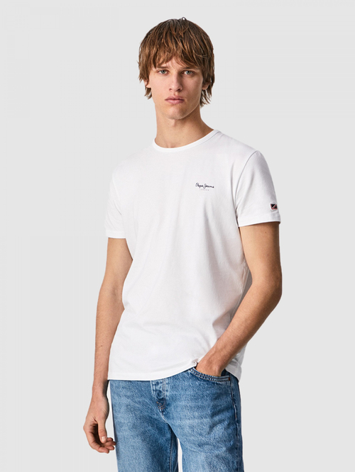 Pepe Jeans pánské bílé tričko Basic