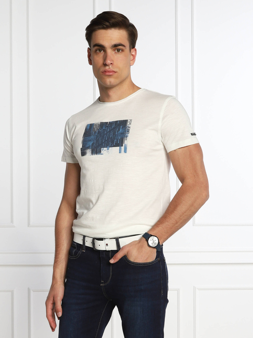Pepe Jeans pánské bílé tričko Sherlock