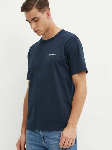 Pepe Jeans pánské modré tričko Alfie