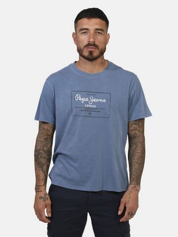 Pepe Jeans pánské modré tričko Simon