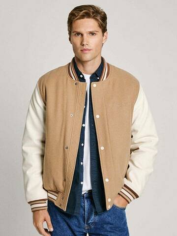 Pepe Jeans pánský béžový bomber Tustin